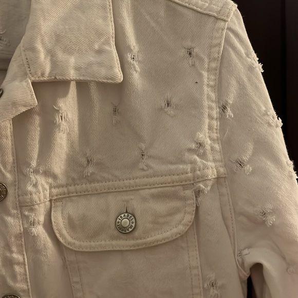 Isabel Marant Etoile Denim white distressed jacket - Picture 3 of 6